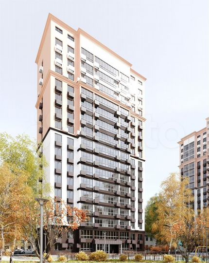 3-к. квартира, 63,4 м², 13/16 эт.