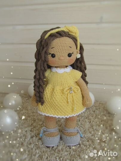 Кукла игрушка вязаная. Ручная работа
