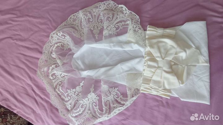 Пеленка и бант на выписку