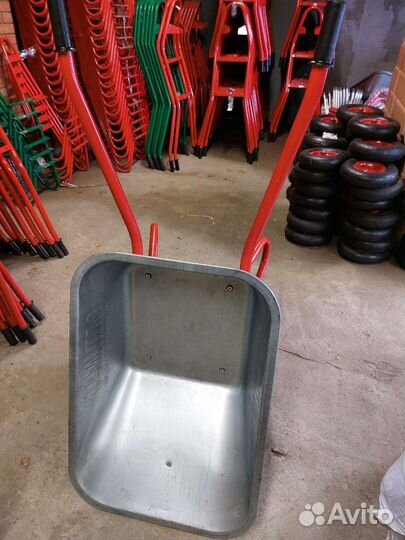 320кг Тачка усиленная строительная 2ух колесная