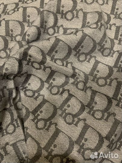 Шарф палантин Dior серый новый двухсторонний