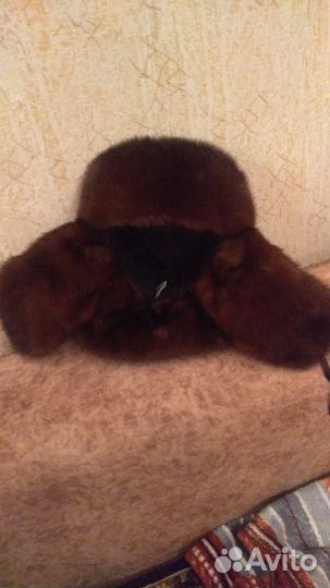 Норковая шапка мужская