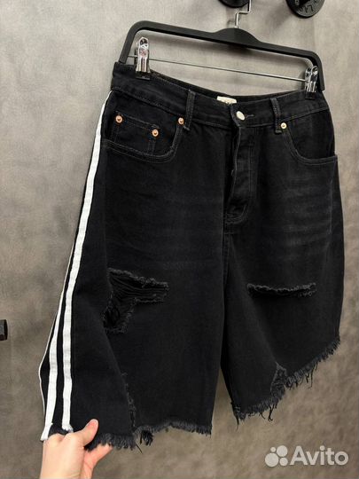 Шорты Джинсовые Balenciaga & Adidas (Мода 2024)