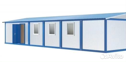 Модульное здание (76м2) из шести бытовок