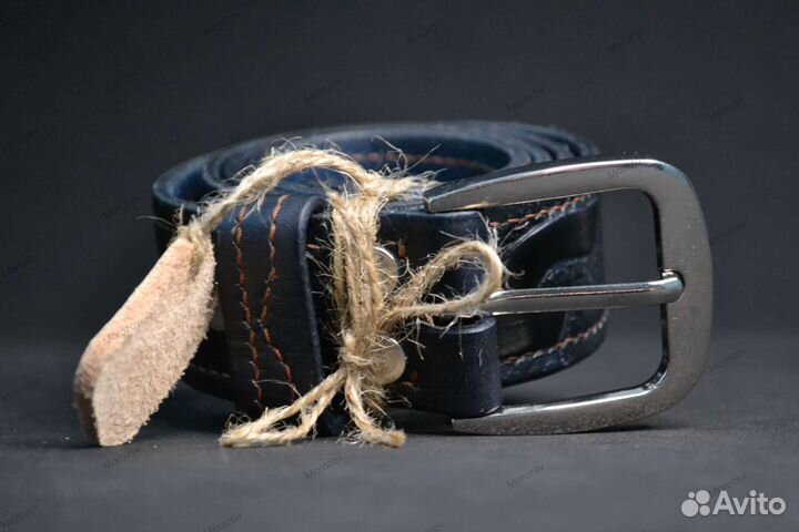 Мужской кожаный ремень ручной работы