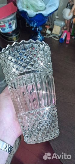 Ваза хрустальная СССР, конфетница