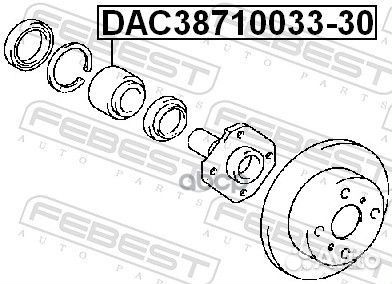 Подшипник ступицы DAC38710033-30