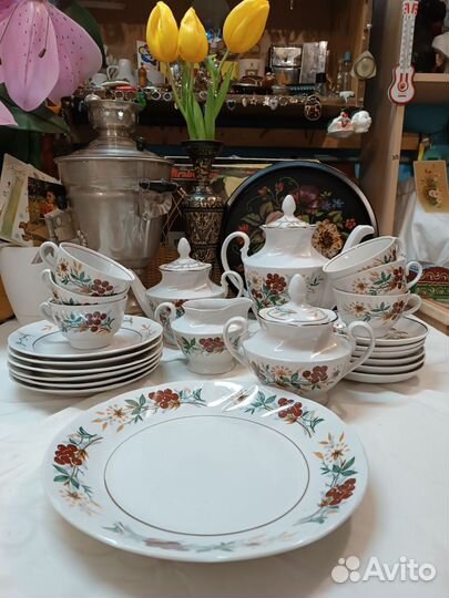 Чайно-кофейный сервиз Рига СССР