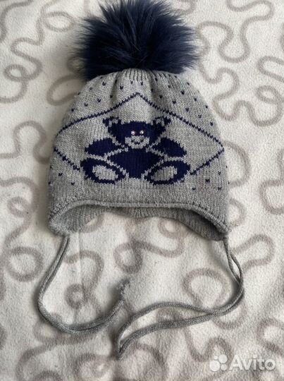 Шапка зимняя для мальчика 1,5-3 года