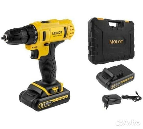 Шуруповерт molot MBD1815-1 DLi в чемодане