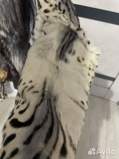 Шубка женская из козы и меха песца