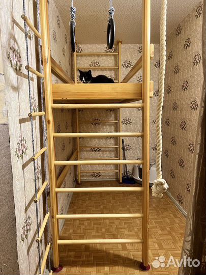 Кровать чердак - спорткомплекс