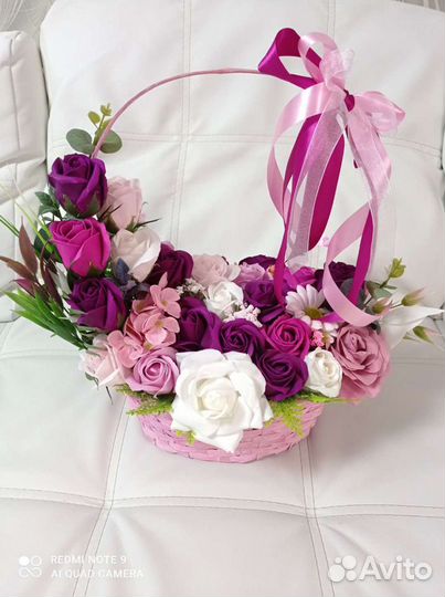 Букеты из мыльных цветов