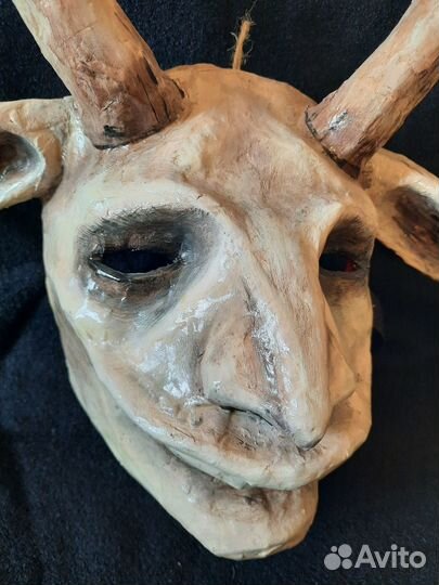 Маска интерьерная папье-маше, ручная работа