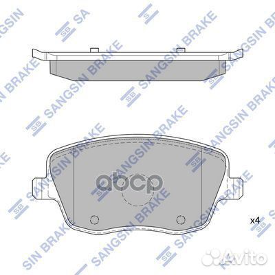 SP1806 колодки дисковые передние с датчиком Sk