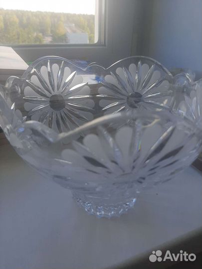Хрустальная ваза новая