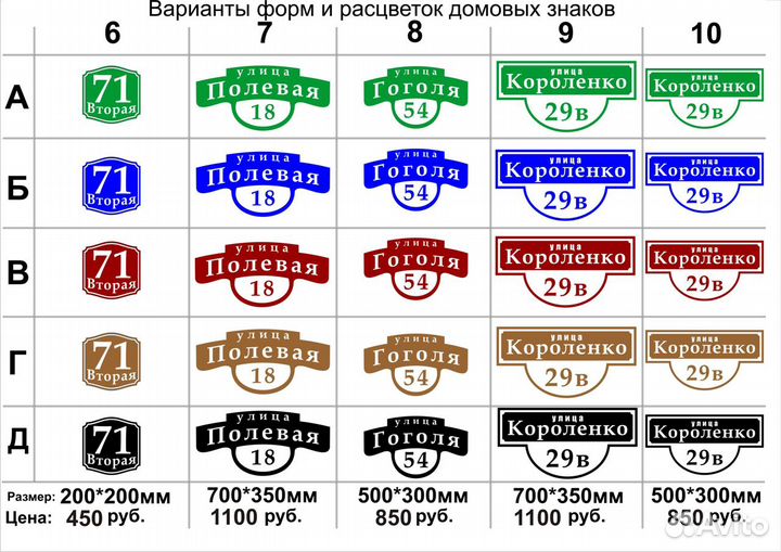 Табличка для дома (адресная табличка)