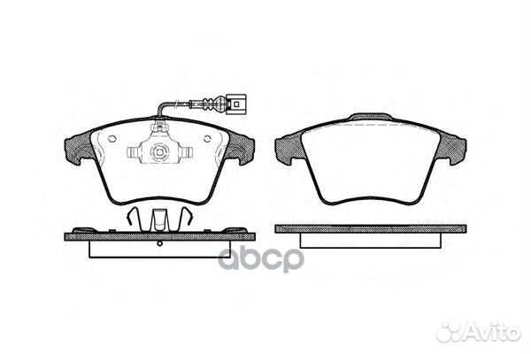 1045 11 колодки дисковые п VW T5/Multivan 2.0