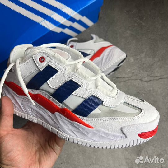 Кроссовки Adidas Niteball White Blue Red (36-45)