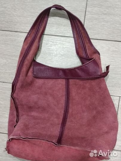 Сумка мешок натуральная кожа Италия
