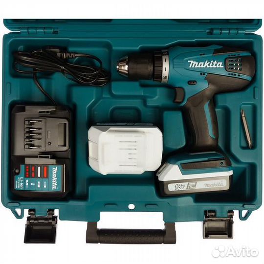 Аккумуляторная дрель-шуруповерт Makita DF488DWE