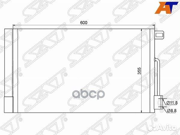 Конденсер opel corsa -14 stop06394A0 Sat