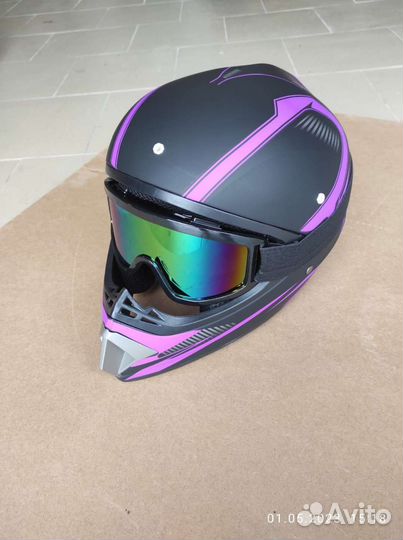 Детский кроссовый шлем