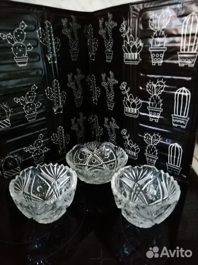 Салатник хрустальный