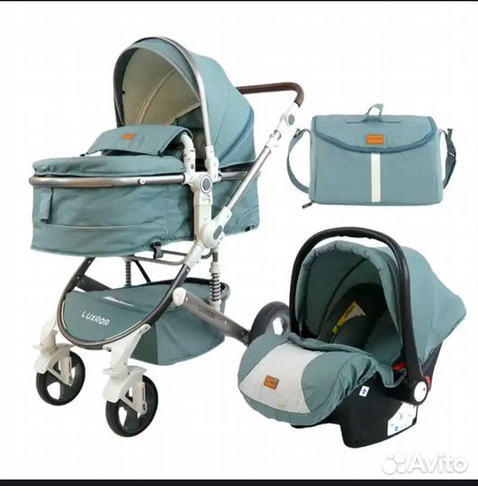 Коляска luxmom 3 в 1 бу