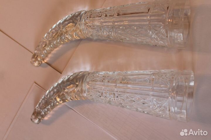 Новые хрустальные рога,конфетницы,салатницы,рюмки