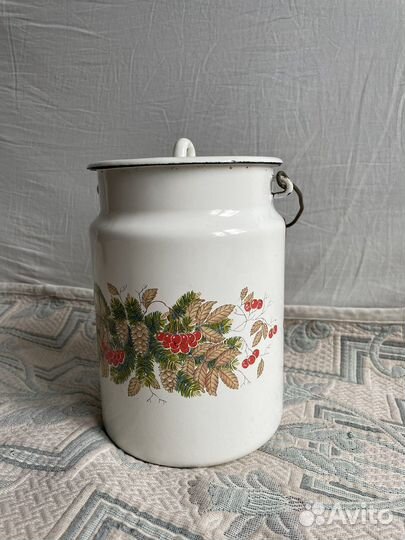 Бидон красивый эмалированный СССР 3 л