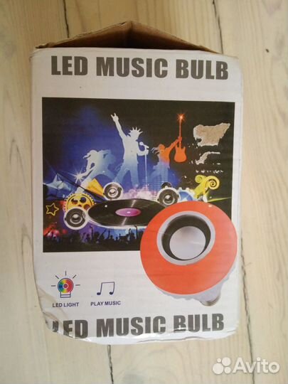 Лампа Bluetooth Колонка Музыка Свет