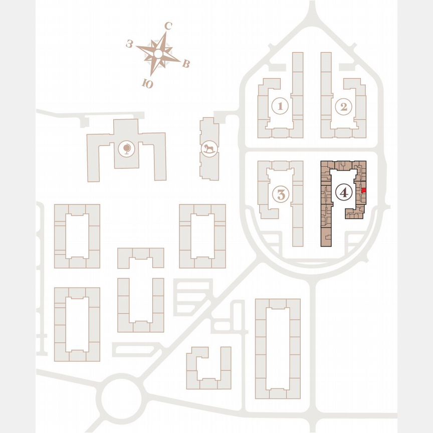 1-к. квартира, 41,9 м², 1/4 эт.