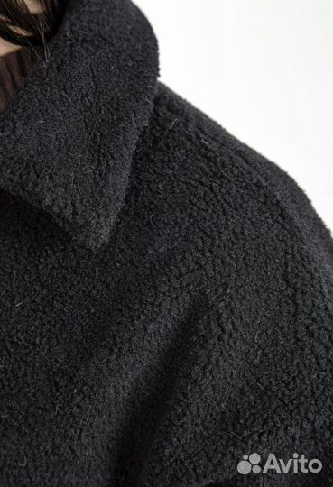 Эко шуба иск мех, укорочена по типу рубашки