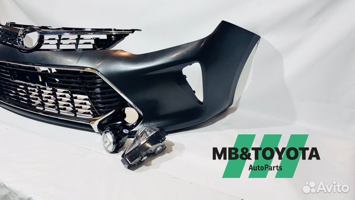 Бампер передний в сборе под окрас Toyota Camry V55
