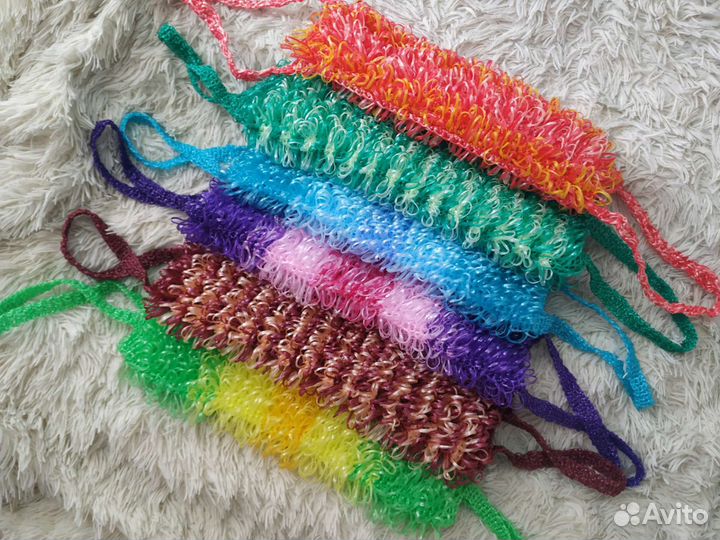 Мочалка вязаная