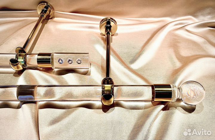 Карнизы для штор дизайнерские, кольца, наконечники