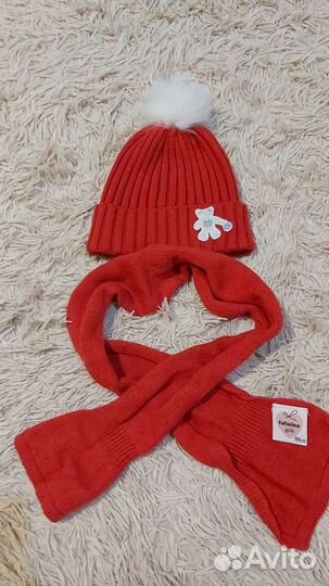 Комплект шапка, шарф
