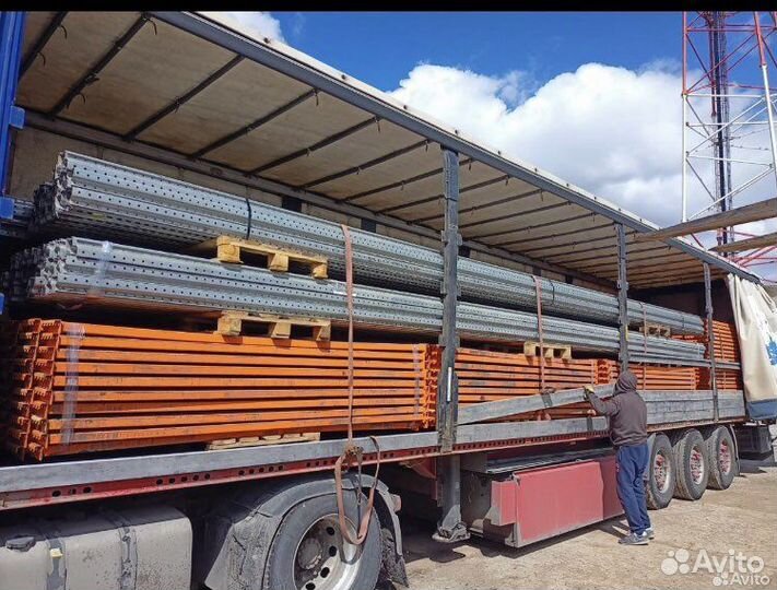 Стеллажи металлические бу для склада