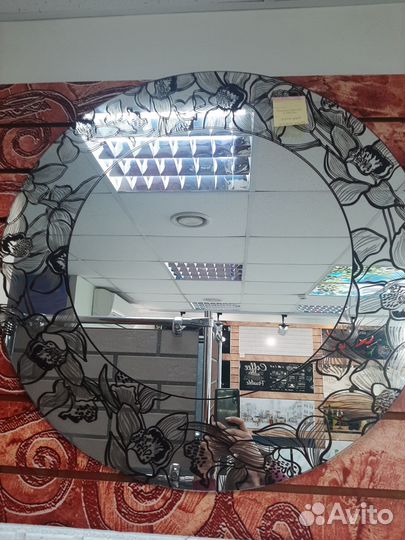 Зеркало круглое настенное