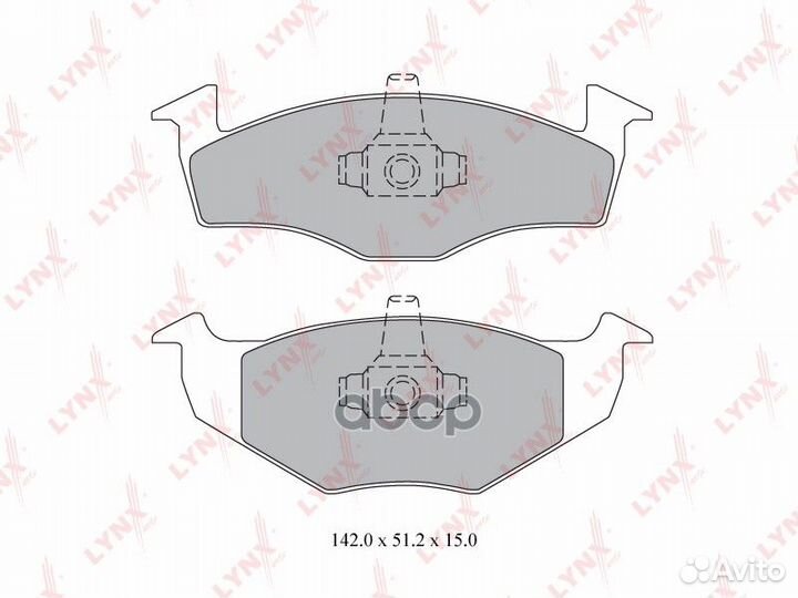 Колодки тормозные дисковые перед BD8011