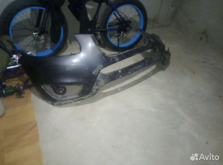 Передний бампер хендай санта Фе 2 рейсталинг