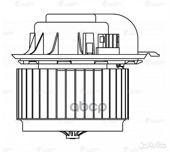 Э/вентилятор отоп. для а/м VW Touareg (02) /Aud