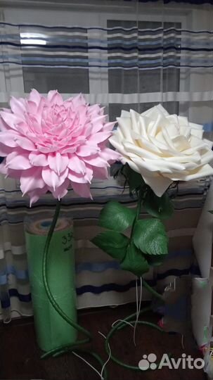 Цветы из изолона светильник