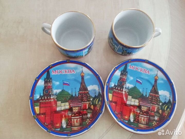 6 чашек 6 блюдцев