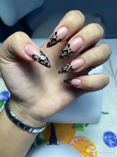 Маникюр на дому наращивание ногтей