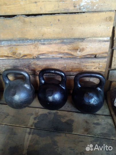 Гиря 16 кг 2шт.32кг 1 шт.2500за1