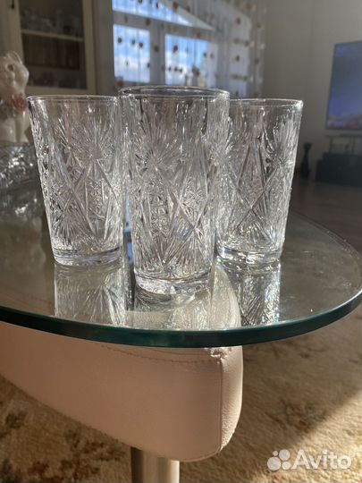 Стаканы хрусталь СССР 11шт