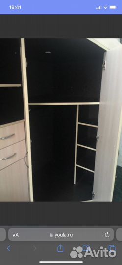 Кровать чердак со столом и шкафом