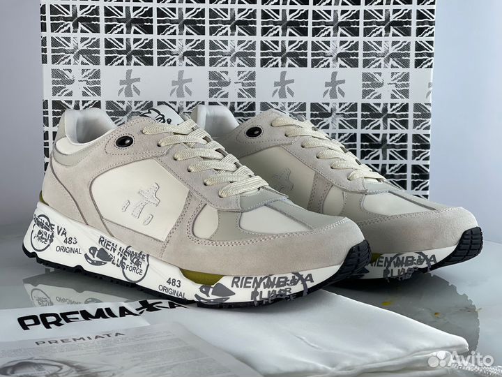Premiata кроссовки mase cream